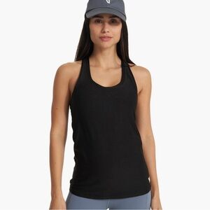 Vuori Women's Black Lux Performance Tank Top Active NWOT